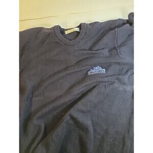 Lyle & Scott Mens Navy Blue 100% Scottish Wool Pullover Sweater Size M